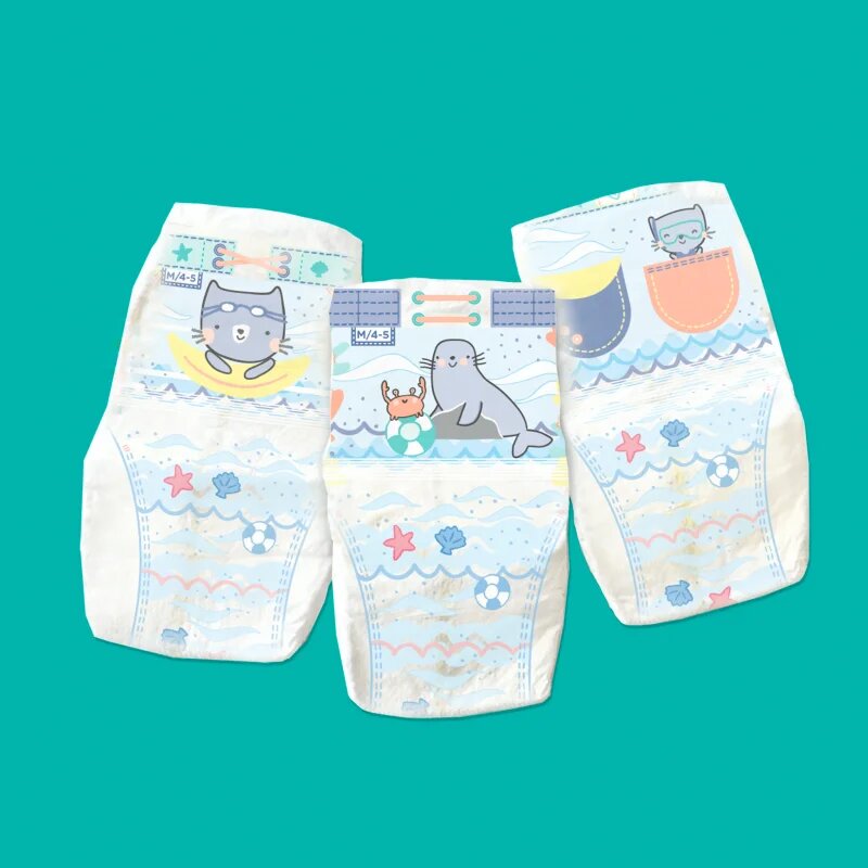 Pampers Splashers 3-4 jednorázové plenkové plavky 6-11 kg 12 ks