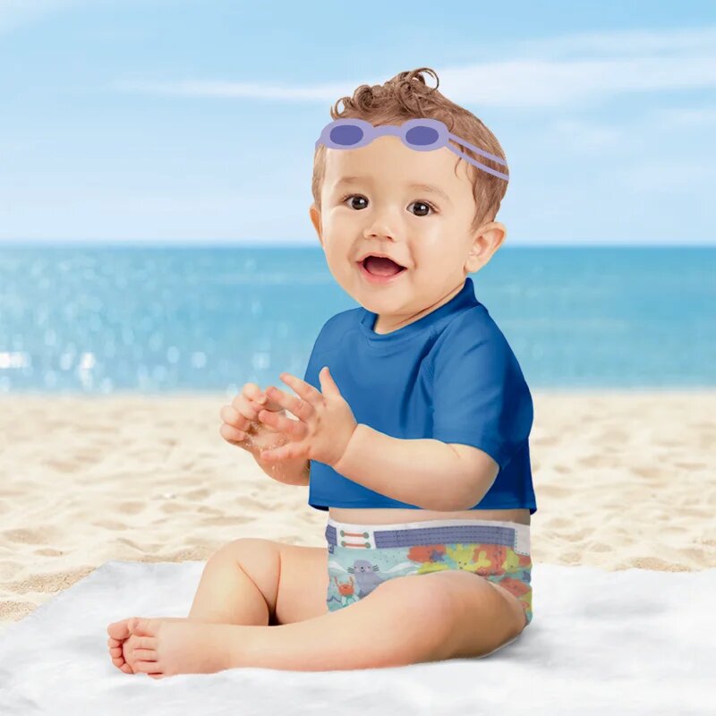 Pampers Splashers 3-4 jednorázové plenkové plavky 6-11 kg 12 ks