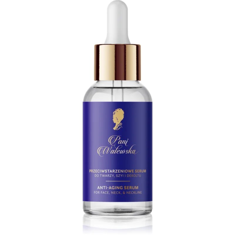 Pani Walewska Anti-Aging Face serum sérum proti stárnutí pleti na obličej krk a dekolt 30 ml