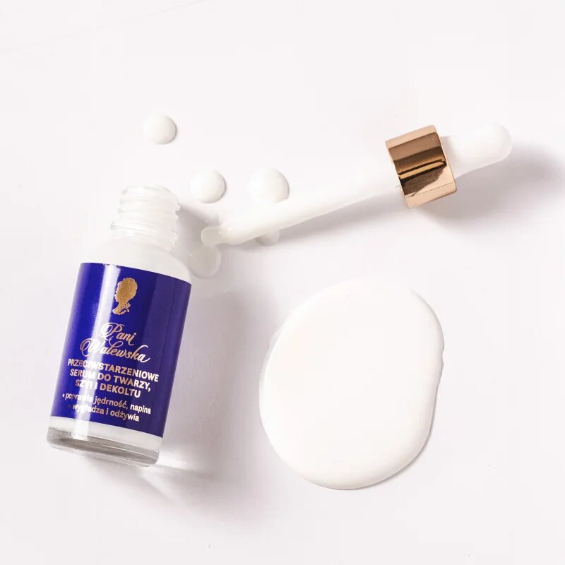 Pani Walewska Anti-Aging Face serum sérum proti stárnutí pleti na obličej krk a dekolt 30 ml