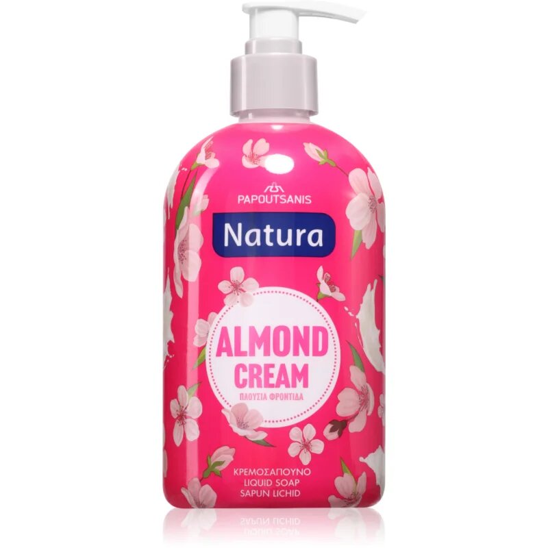 PAPOUTSANIS Natura Almond Cream tekuté mýdlo 480 ml