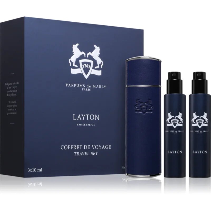 Parfums De Marly Layton Travel Set cestovní sada s pouzdrem pro muže