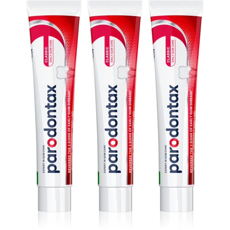 Parodontax Classic zubní pasta proti krvácení dásní bez fluoridu 3x75 ml