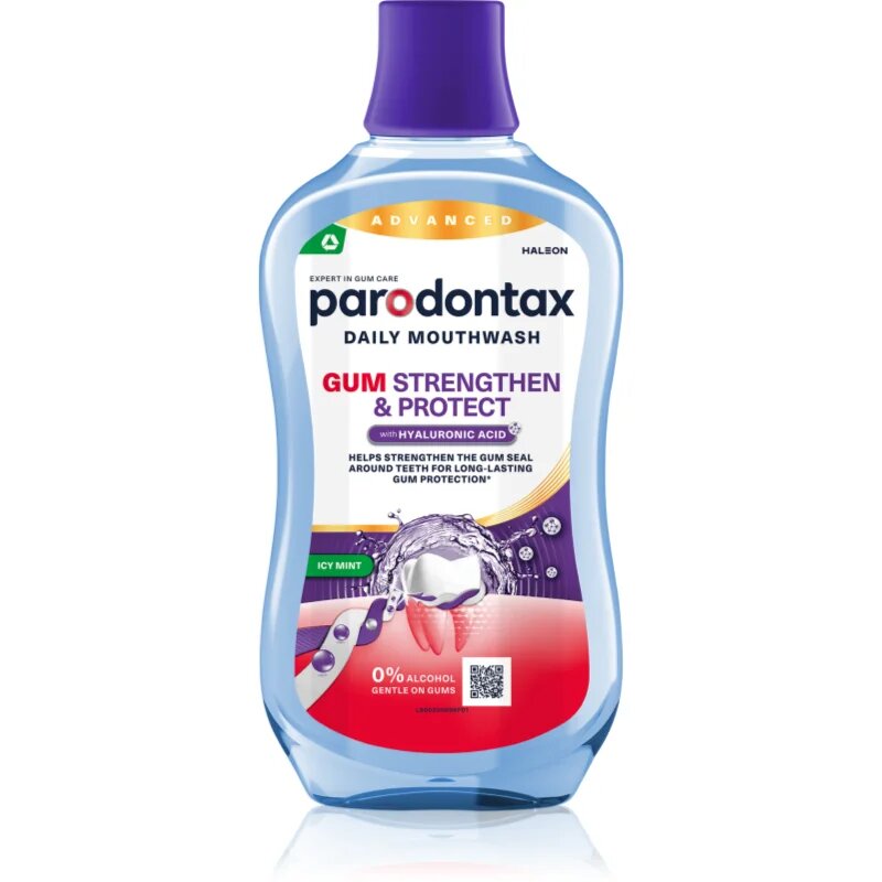 Parodontax Strengthen and Protect Icy Mint ústní voda 500 ml