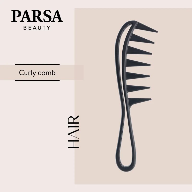 Parsa Beauty Curly Hair Comb hřeben pro vlnité vlasy 1 ks