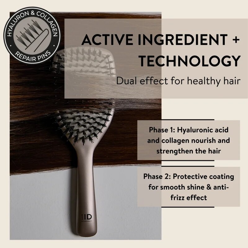 Parsa Beauty ID Anti-Frizz plochý kartáč proti krepatění 1 ks