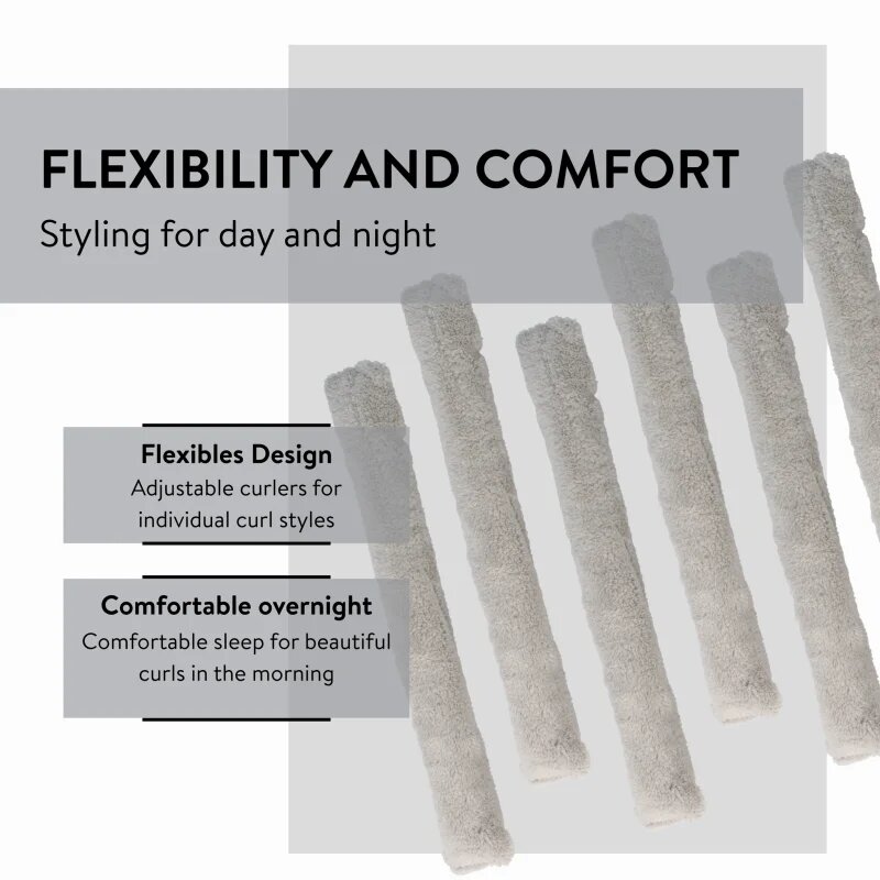 Parsa Beauty ID Microfibre Bendy Rollers set na natáčení vlasů 6 ks