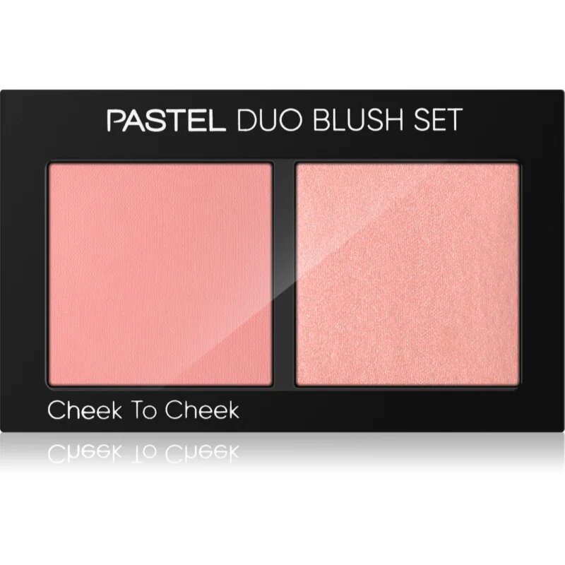 Pastel Profashion Duo Blush Set Cheek To Cheek paleta tvářenek odstín 10 Hot Pink 2x4.3 g