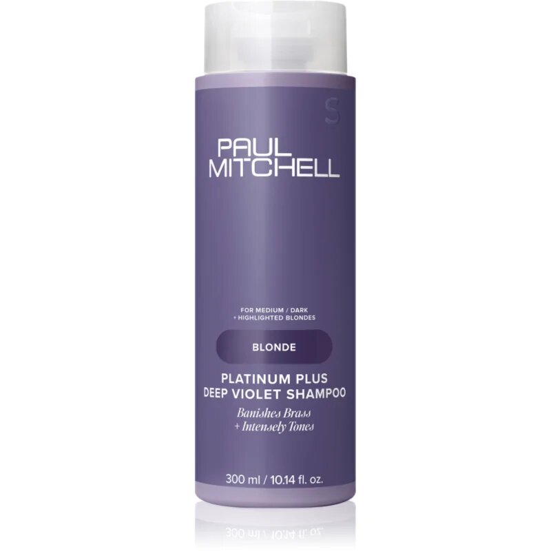 Paul Mitchell Blonde Platinum Plus Deep Violet Shampoo fialový šampon neutralizující žluté tóny 300 ml