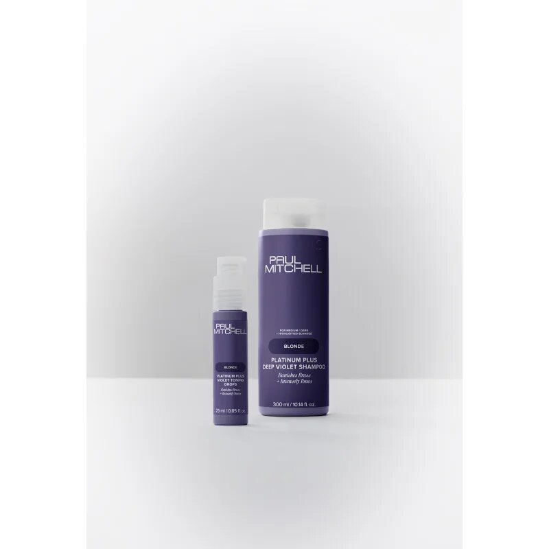 Paul Mitchell Blonde Platinum Plus Deep Violet Shampoo fialový šampon neutralizující žluté tóny 300 ml