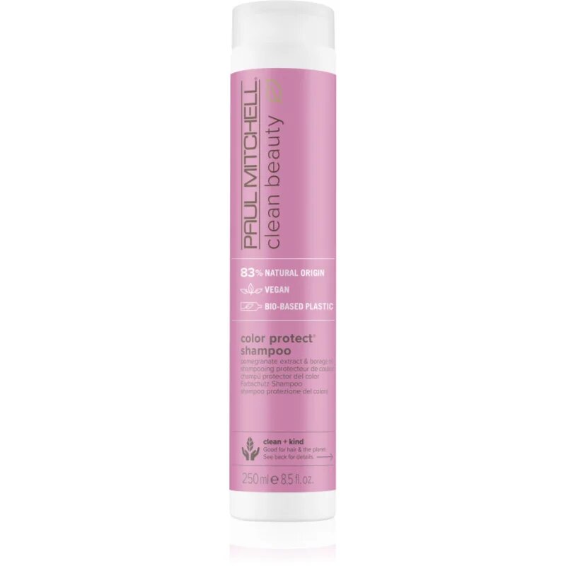 Paul Mitchell Clean Beauty Color Protect Shampoo fialový šampon pro zesvětlené melírované studené blond vlasy 250 ml