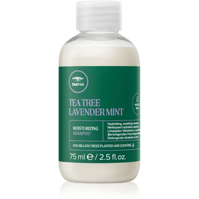 Paul Mitchell Tea Tree Lavender Mint hydratační a zklidňující šampon pro suché a nepoddajné vlasy 75 ml