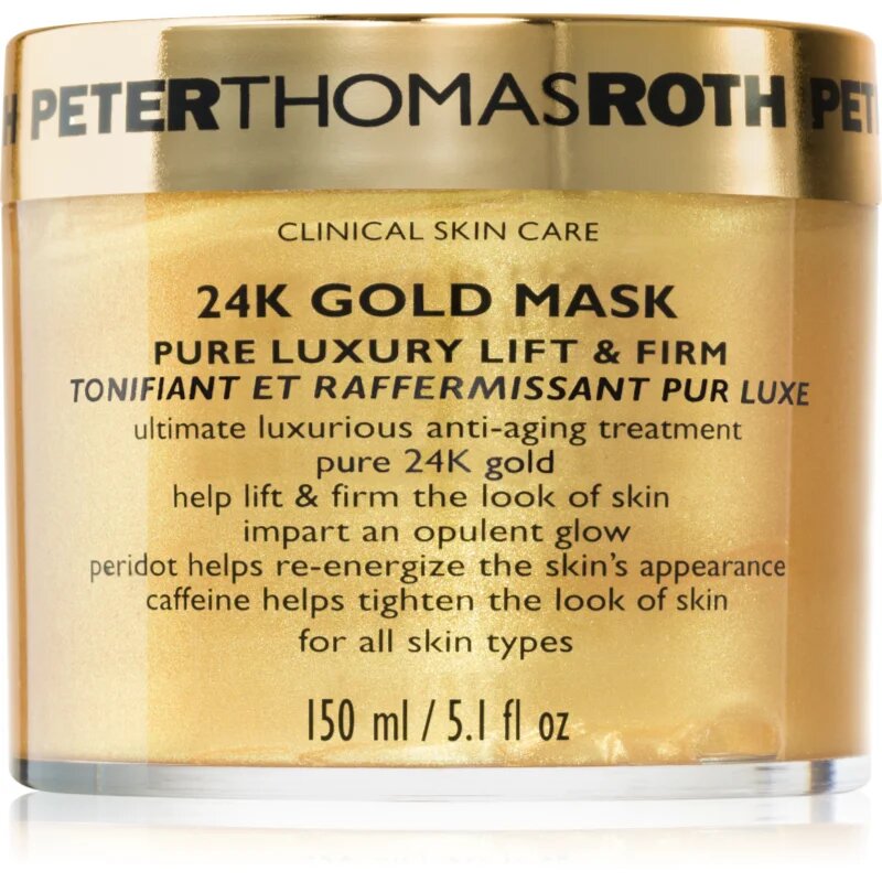 Peter Thomas Roth 24K Gold Mask luxusní zpevňující maska na obličej s liftingovým efektem 150 ml