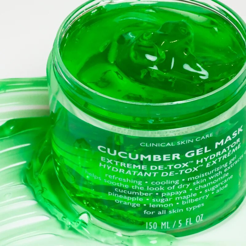 Peter Thomas Roth Cucumber De-Tox Gel Mask hydratační gelová maska na obličej a oční okolí 150 ml