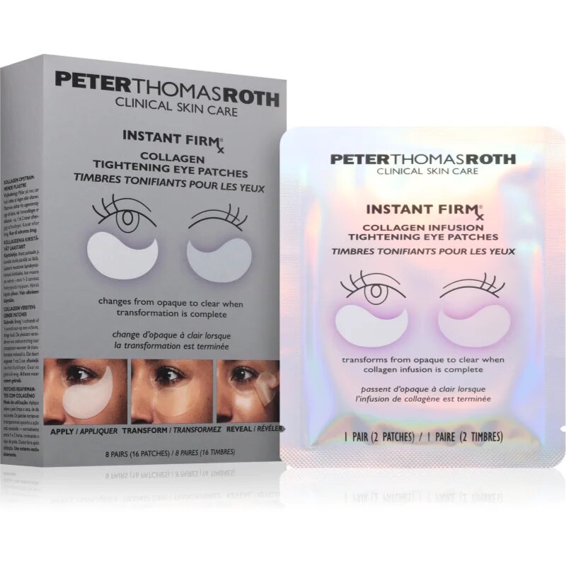 Peter Thomas Roth Instant FIRMx Collagen Infusion Tighteneing Eye Patches zpevňující gelové polštářky pod oči 1 ks