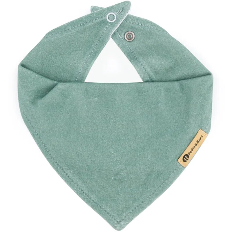 Petite&Mars Bandana Luke 3m+ bryndák Beige Kiwis&Misty Green 1 ks