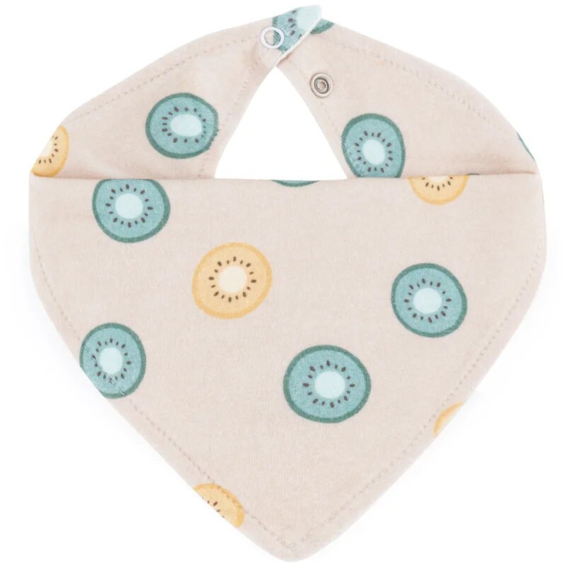 Petite&Mars Bandana Luke 3m+ bryndák Beige Kiwis&Misty Green 1 ks