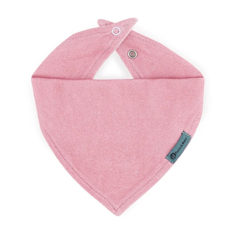 Petite&Mars Bandana Luke 3m+ bryndák Beige Strawberies&Dusty Rose 2 ks