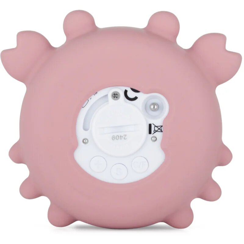 Petite&Mars Digital Silicone Water Thermometer 0m+ digitální teploměr do vany Crab Caleb 1 ks