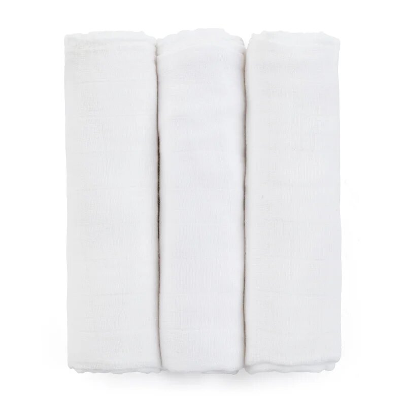 Petite&Mars Moussy látkové pleny Total White 68 x 68 cm 3 ks