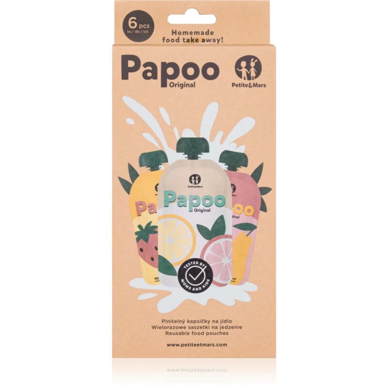Petite&Mars Papoo kapsička na jídlo 6x150 ml
