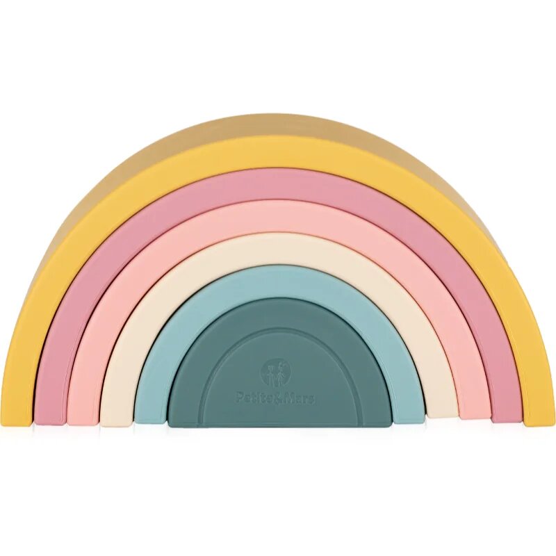 Petite&Mars Rainbow 12m+ aktivity hračka Intense Ochre 1 ks