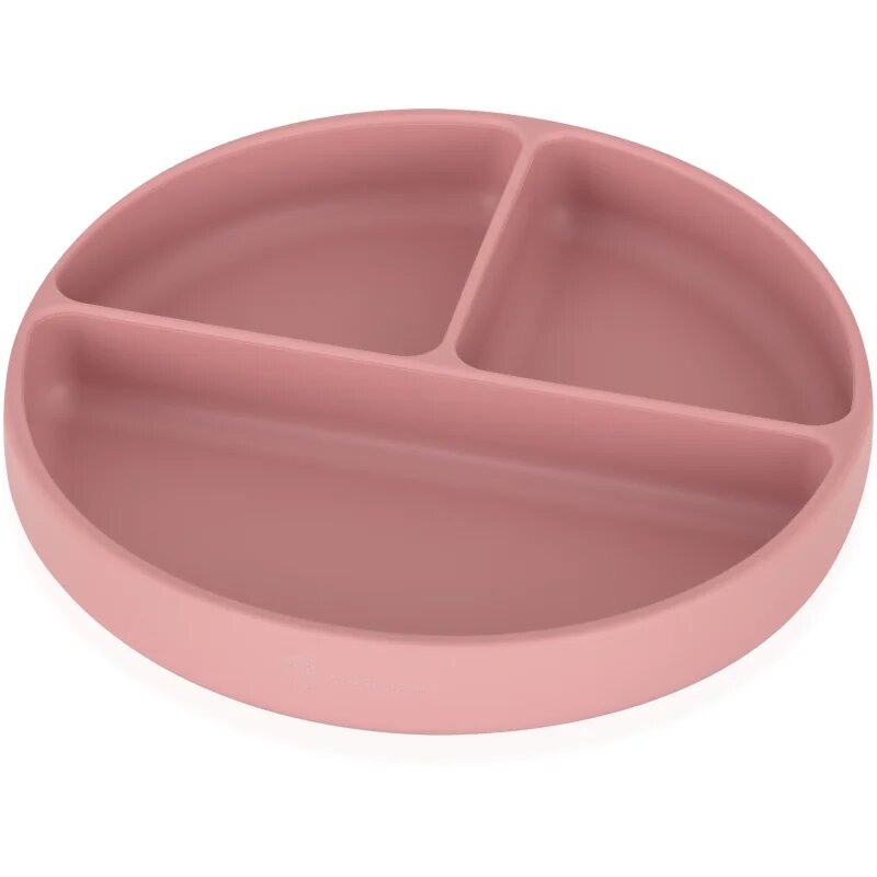 Petite&Mars Take&Match 6m+ dělený talíř kulatý Dusty Rose 1 ks