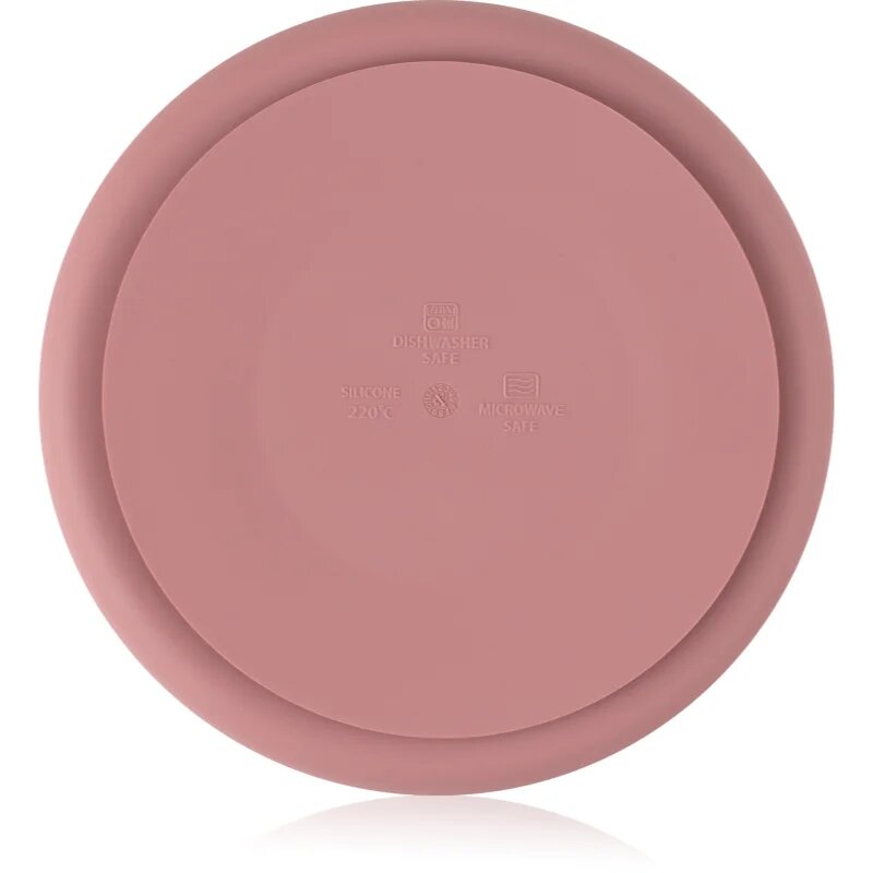 Petite&Mars Take&Match 6m+ dělený talíř kulatý Dusty Rose 1 ks
