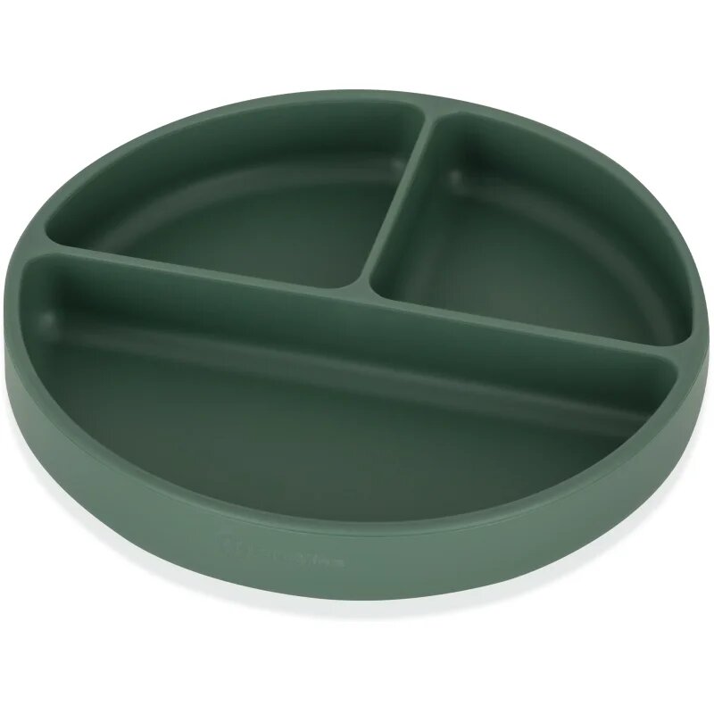 Petite&Mars Take&Match 6m+ dělený talíř kulatý Misty Green 1 ks