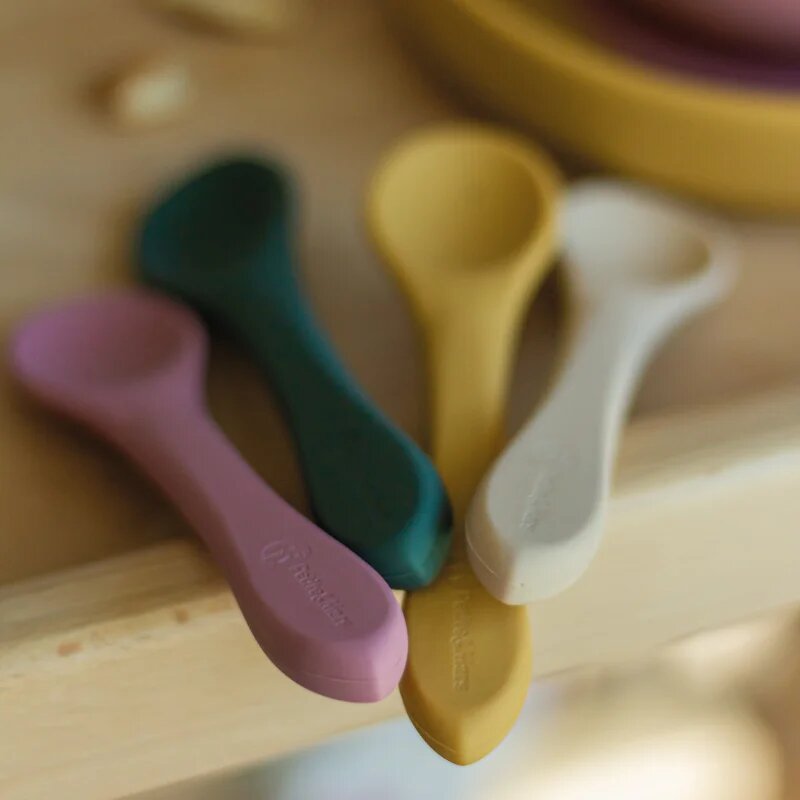 Petite&Mars Take&Match Silicone Cutlery příbor Desert Sand 6 m+ 2 ks