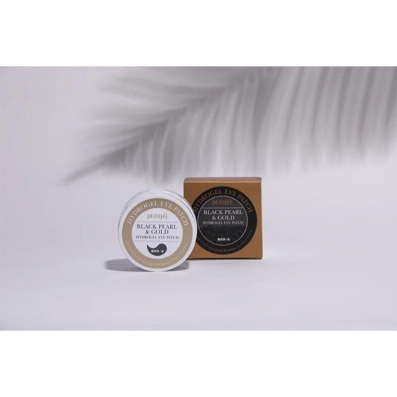 Petitfée Black Pearl & Gold hydrogelová maska na oční okolí 60 ks