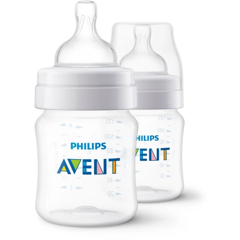 Philips Avent Anti-colic SCY100/02 kojenecká láhev anti-colic 0m+ 2x125 ml