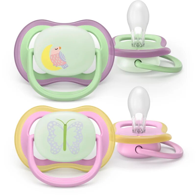 Philips Avent Ultra Air Day&Night SCF376/29 6-18m dudlík Girl 2 ks
