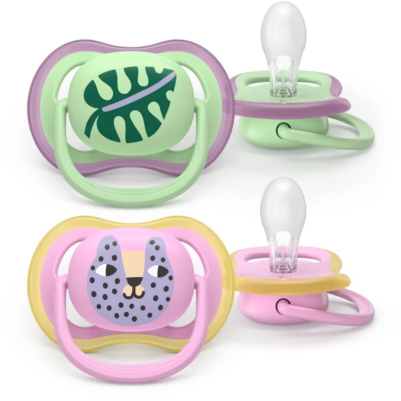 Philips Avent Ultra Air SCF087/13 6-18m dudlík Girl 2 ks