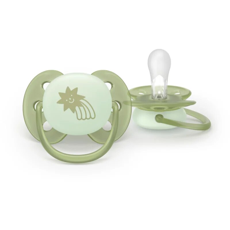Philips Avent Ultrasoft Night SCF094/01 0-6m dudlík Neutral 2 ks