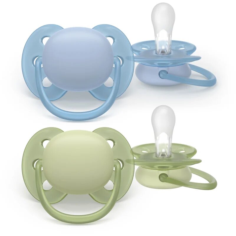 Philips Avent Ultrasoft SCF091/37 0-6 m dudlík Boy 2 ks