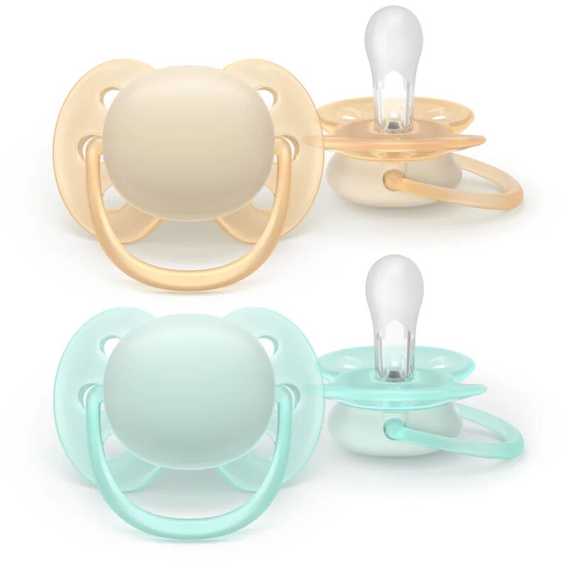 Philips Avent Ultrasoft SCF091/40 0-6 m dudlík Neutral 2 ks