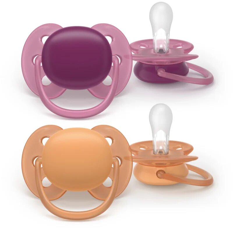 Philips Avent Ultrasoft SCF093/03 18+m dudlík Girl 2 ks