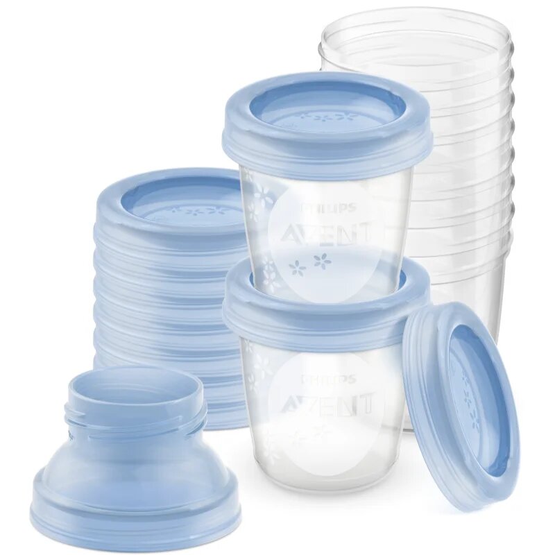 Philips Avent VIA SCF618/10 zásobník na mateřské mléko 10x180 ml