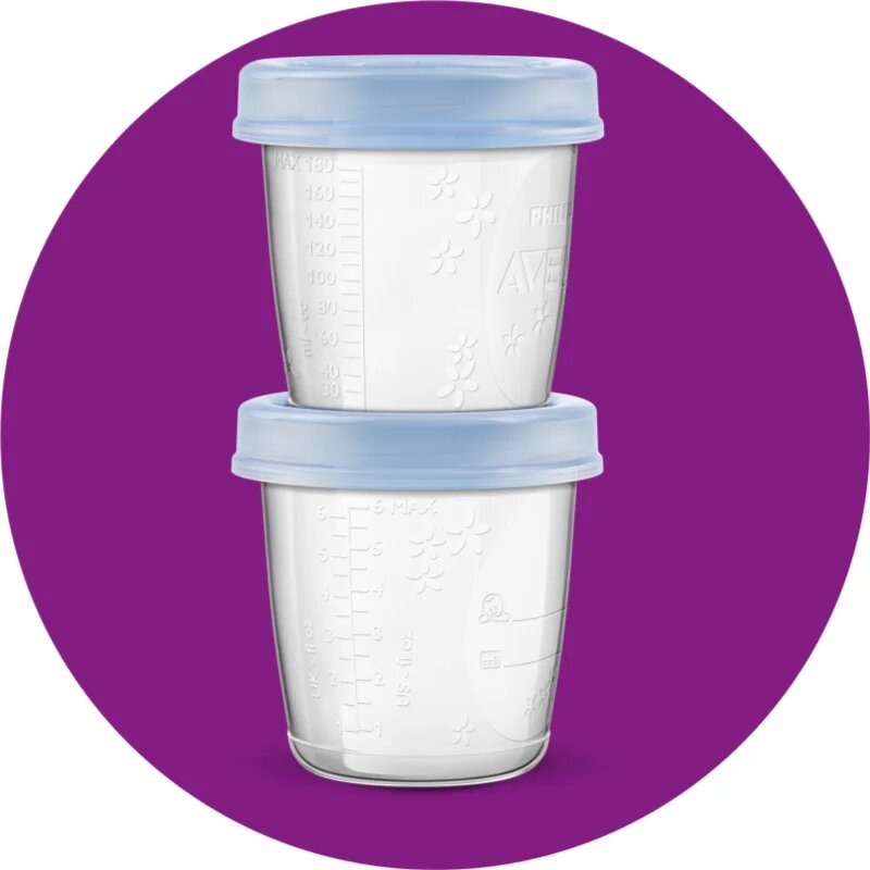 Philips Avent VIA SCF619/05 pohárek s víčkem 5x180 ml