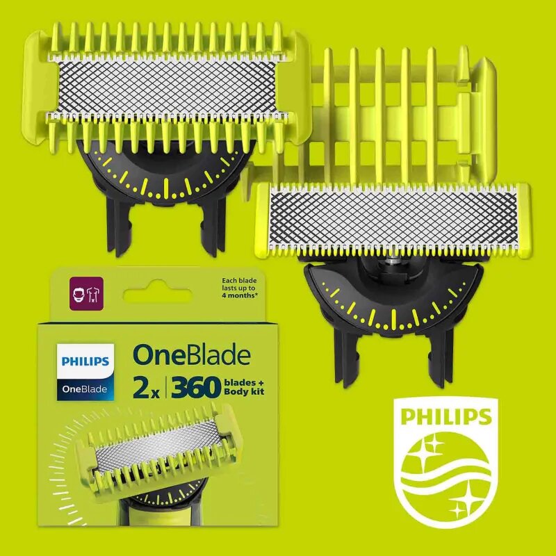 Philips OneBlade 360 QP624/50 náhradní břity for OneBlade 360 2 ks