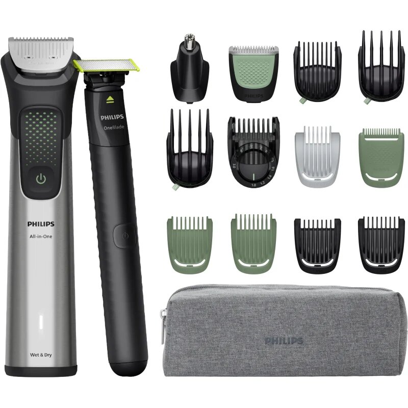 Philips Series 9000 MG9535/15 multifunkční zastřihovač + One Blade Face 1 ks