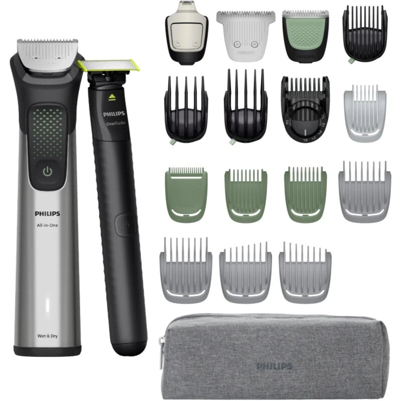 Philips Series 9000 MG9557/15 multifunkční zastřihovač + One Blade Face 1 ks
