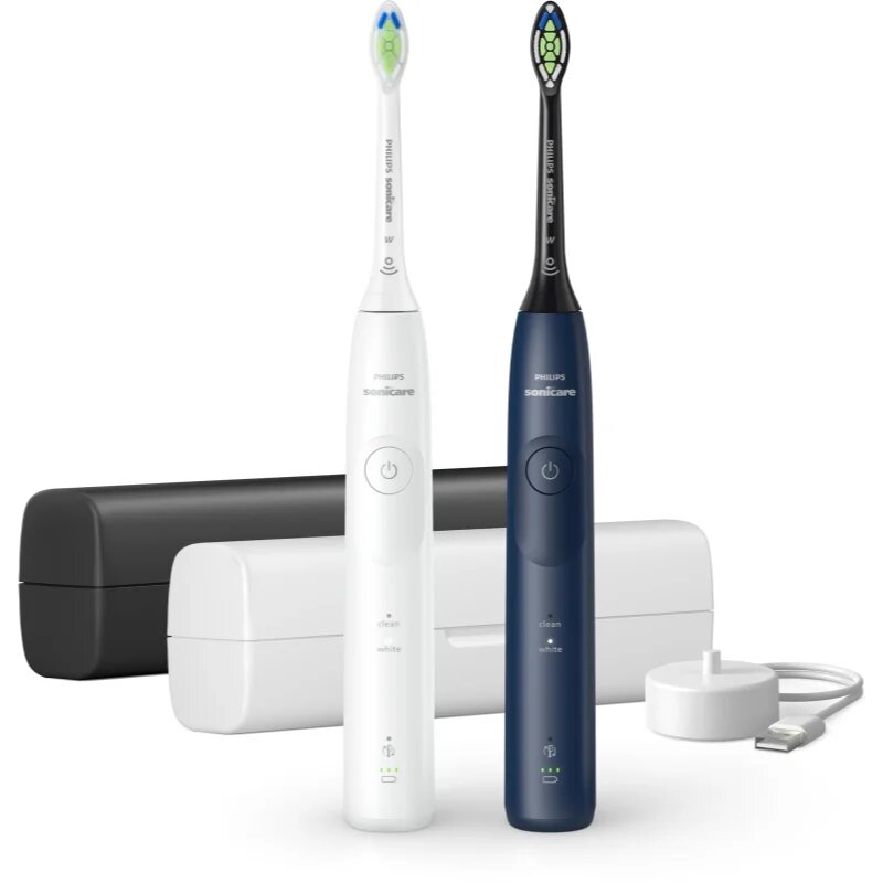 Philips Sonicare 5500 HX7119/01 sonický elektrický zubní kartáček 2 těla Blue&White 2 ks