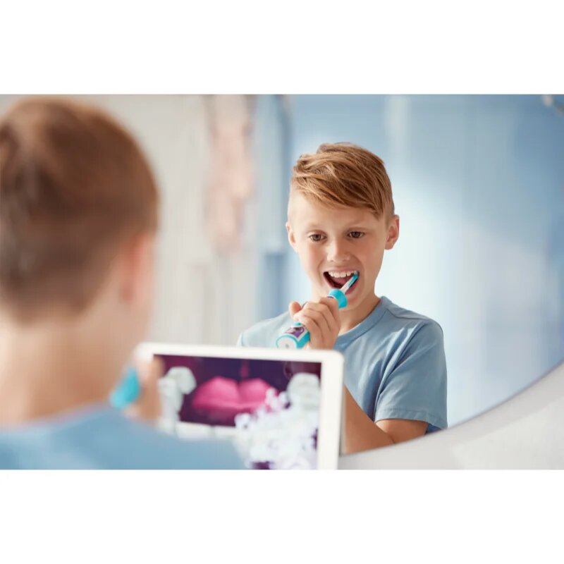 Philips Sonicare For Kids HX6322/04 sonický elektrický zubní kartáček pro děti s Bluetooth Aqua 1 ks