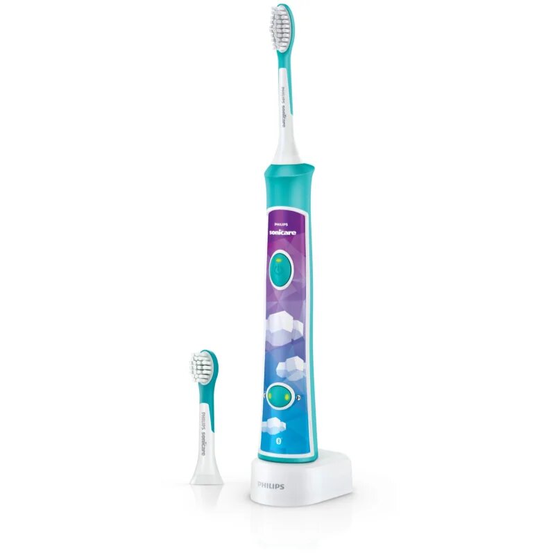 Philips Sonicare For Kids HX6322/04 sonický elektrický zubní kartáček pro děti s Bluetooth Aqua 1 ks