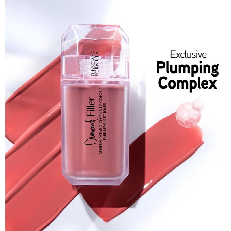 Physicians Formula Mineral Wear® Diamond Filler rtěnka na rty a tváře odstín Brilliant Peach 7.3 ml
