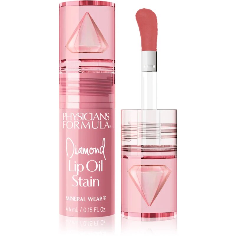Physicians Formula Mineral Wear® Diamond Lip Oil Stain tónovací olej na rty odstín Radiant Rose 4.6 ml