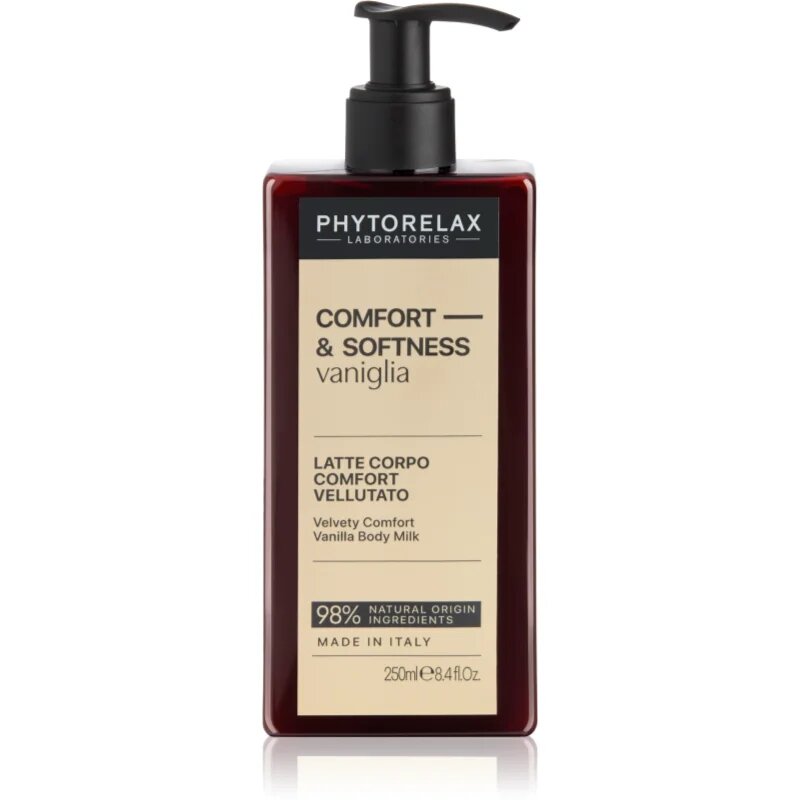 Phytorelax Laboratories Comfort & Softness Vanilla sametové tělové mléko 250 ml