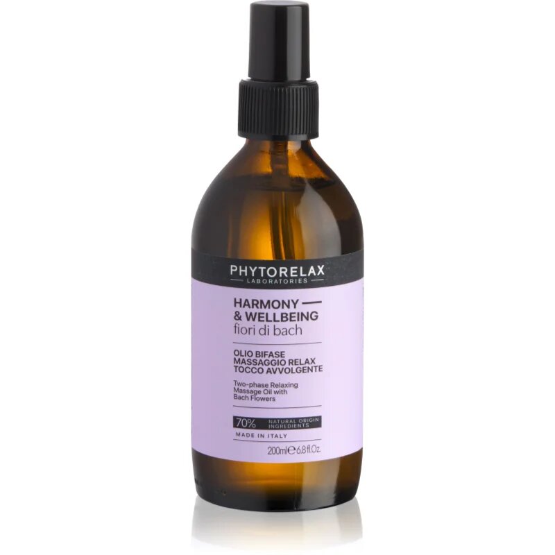 Phytorelax Laboratories Fiori di Bach relaxační masážní olej 200 ml